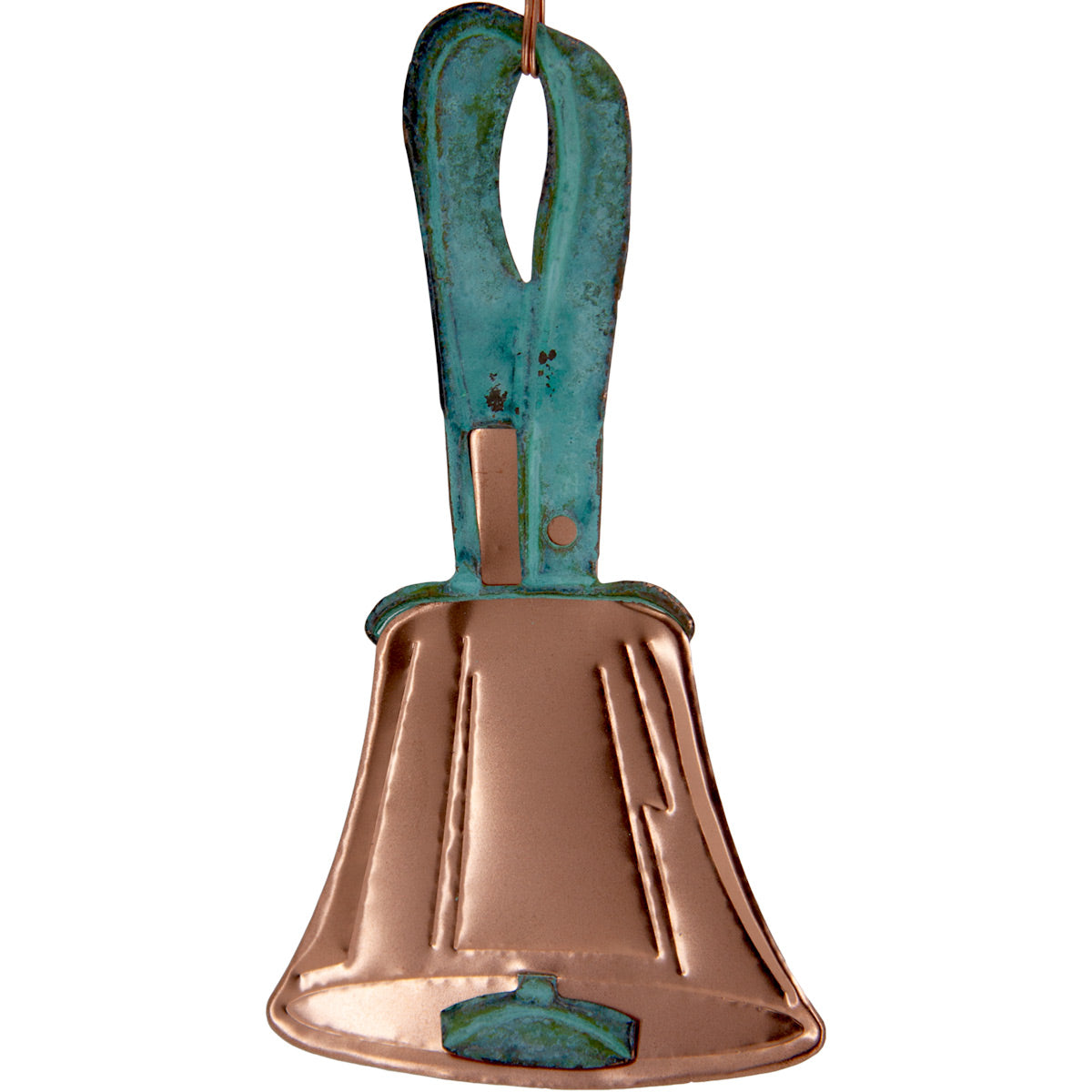 Ornament - copper with verdigris