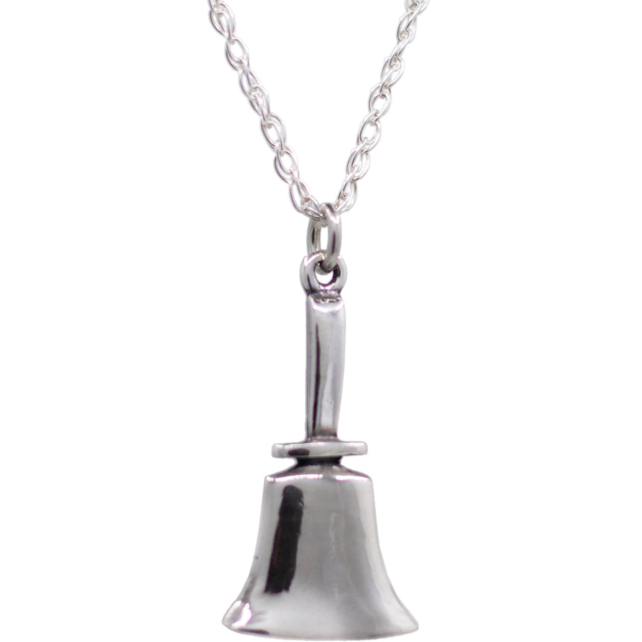 Handbell Charm w/ 18" chain, SS