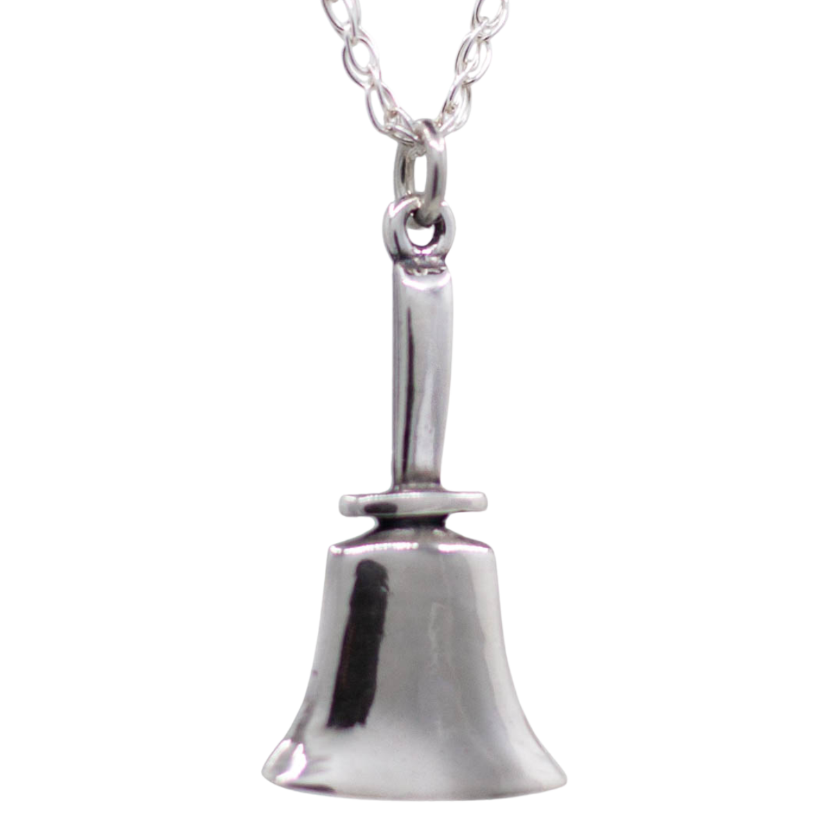 Handbell Charm – Sterling Silver, Chain