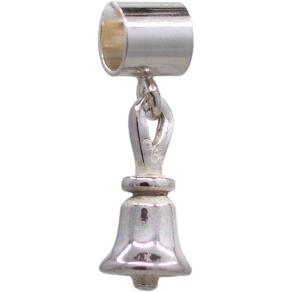 Handbell Charm Bead w/ 3.5 mm Spacer, SS