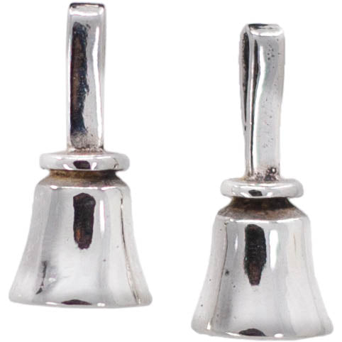 Handbell Earrings - sterling silver posts (FMI)