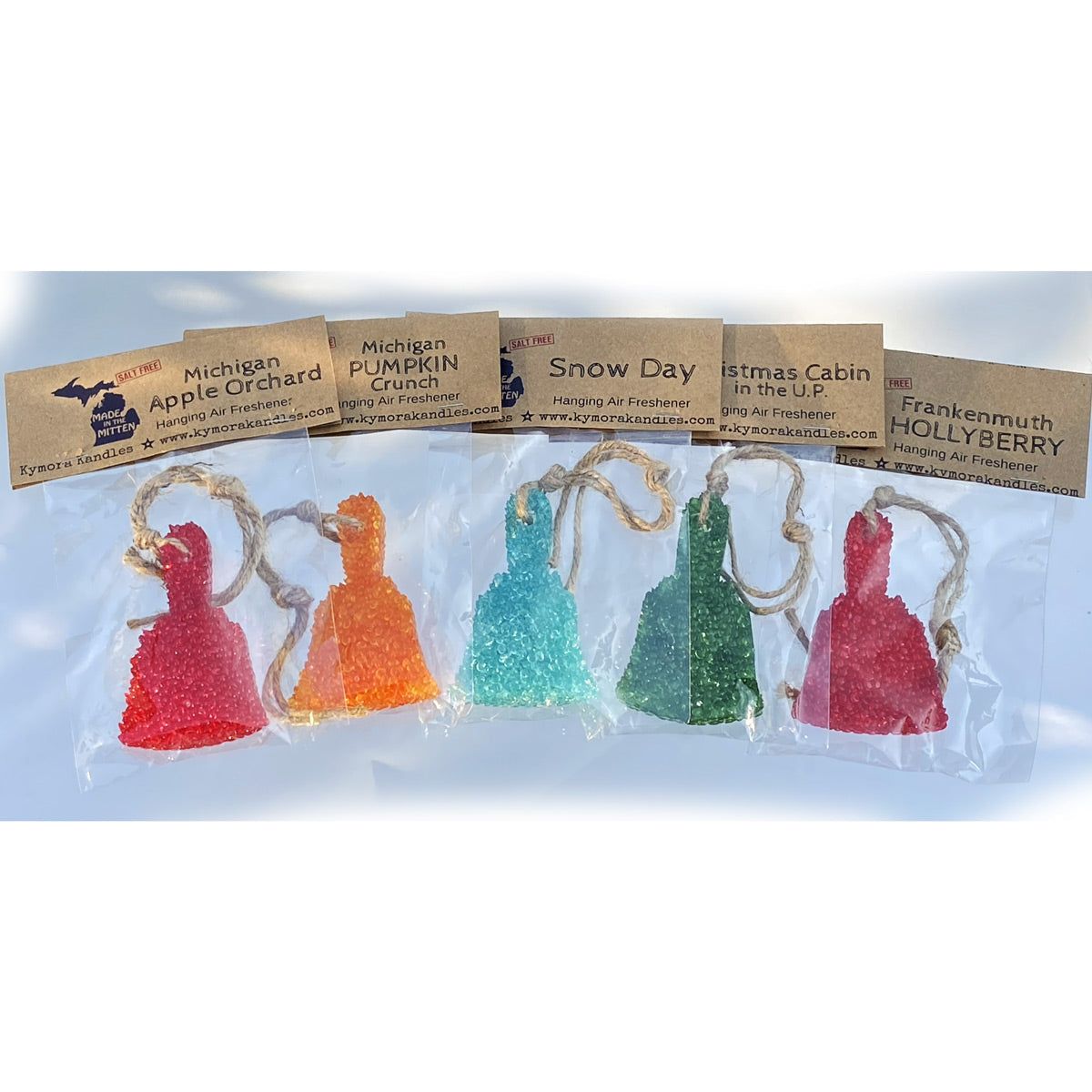 Handbell-Shaped Air Fresheners - 10 scents
