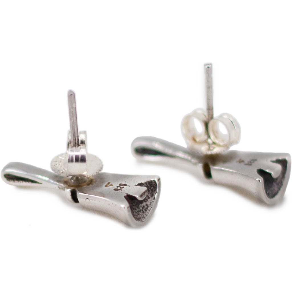 Handbell Earrings - sterling silver posts (FMI)