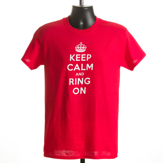 T-shirt - Keep Calm & Ring On, red