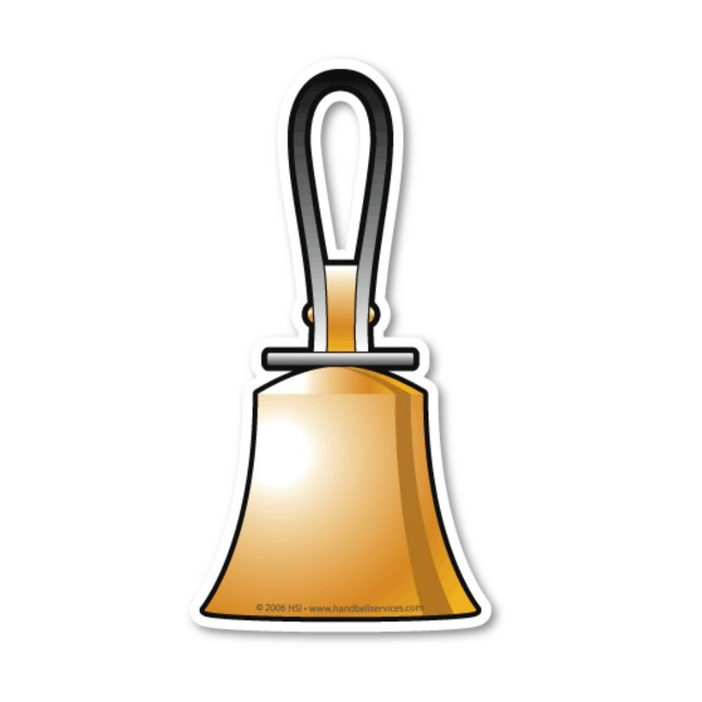 3.5" Handbell Vehicle Magnet