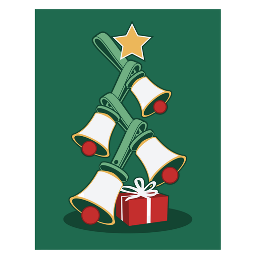 NEW! Handbell Notecards – Christmas Bell Tree
