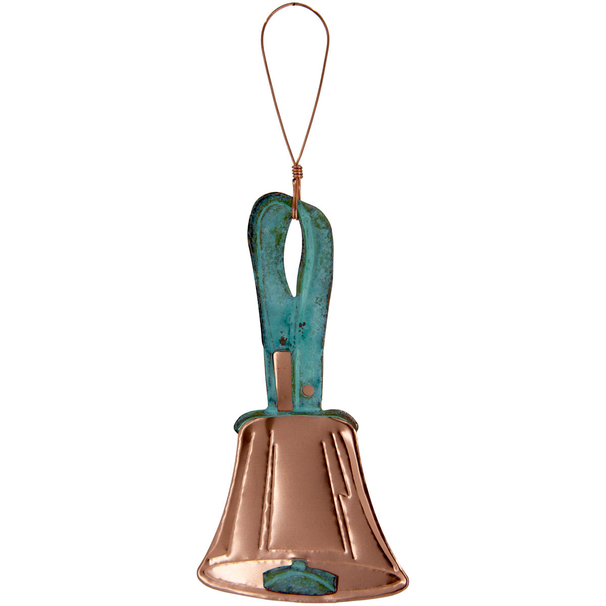 Ornament - copper with verdigris