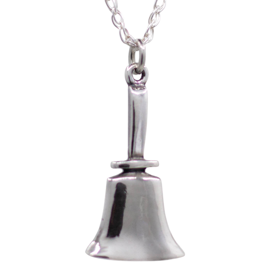 Handbell Charm – Sterling Silver, Chain