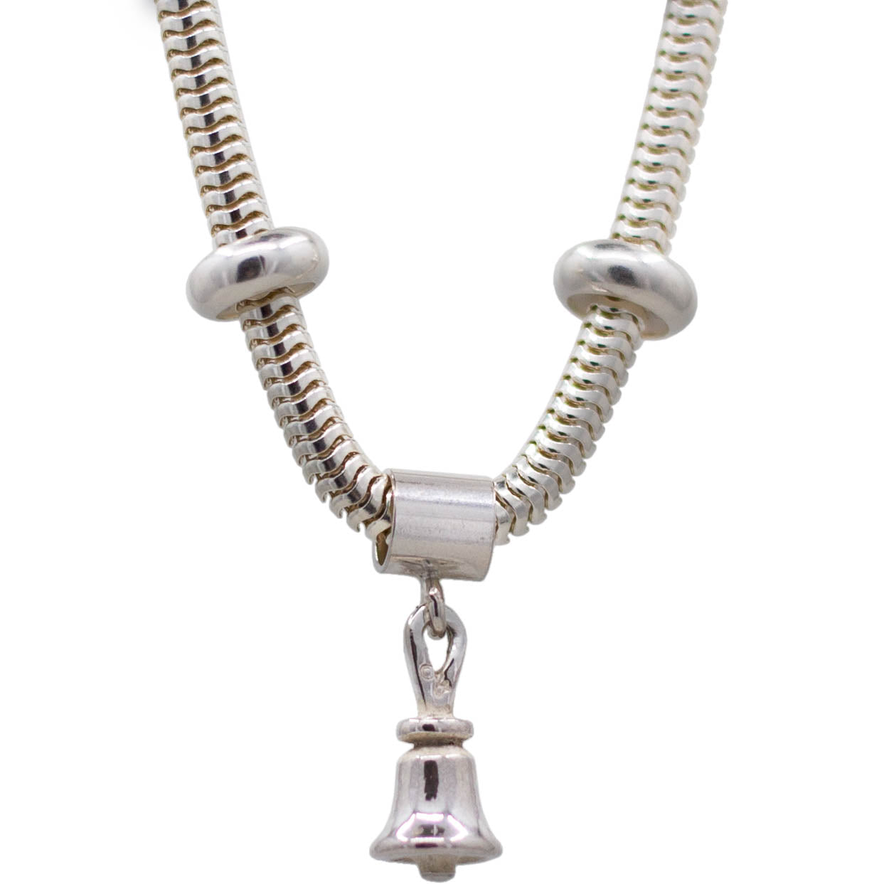 Bracelet for Charm Beads - silver