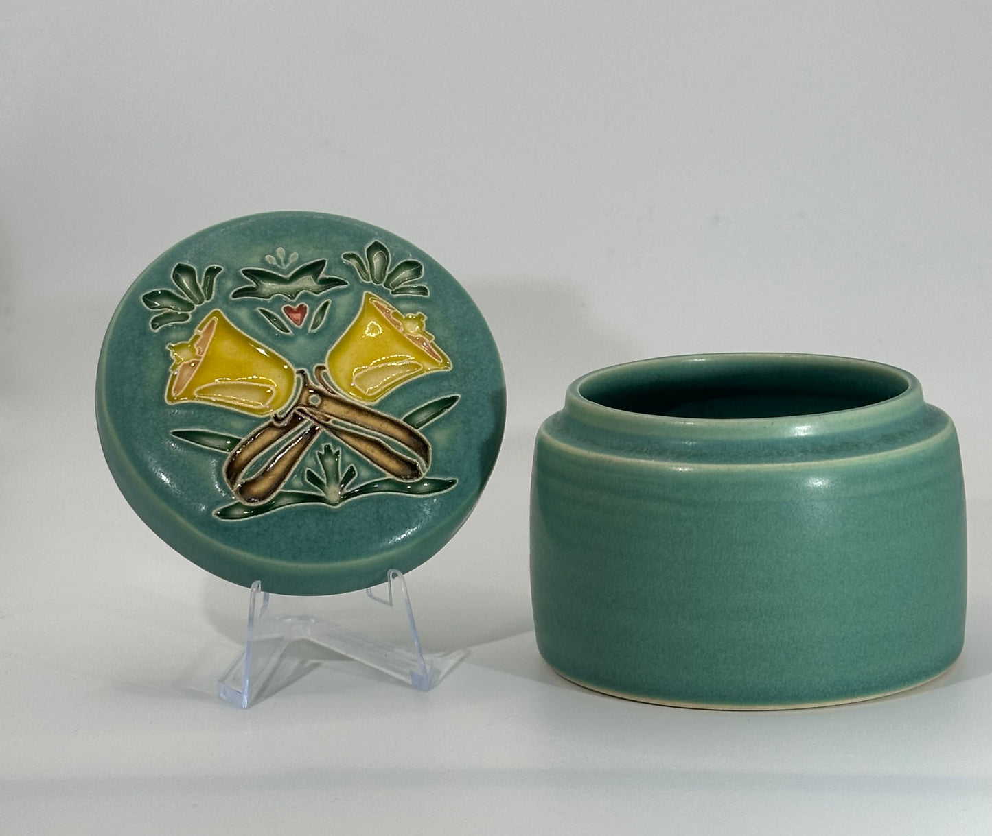 Ceramic Handbell Keepsake Box