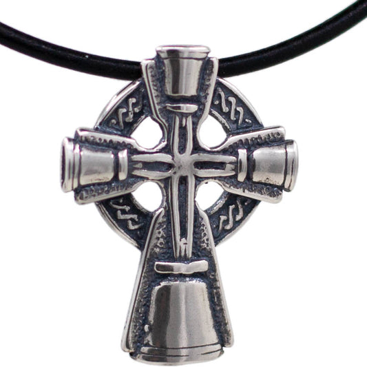 Handbell Celtic Cross Pendant, SS