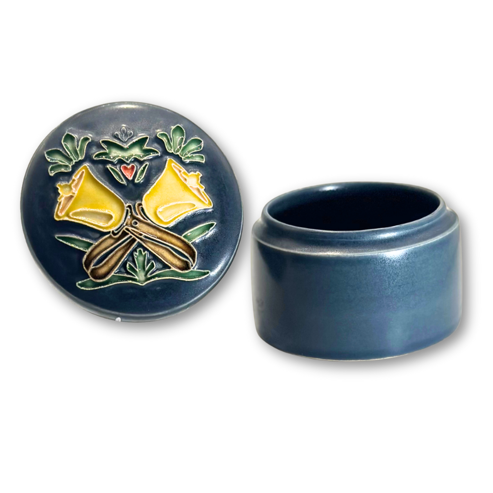 NEW! Ceramic Handbell Trinket Box – "Bells in the Garden"
