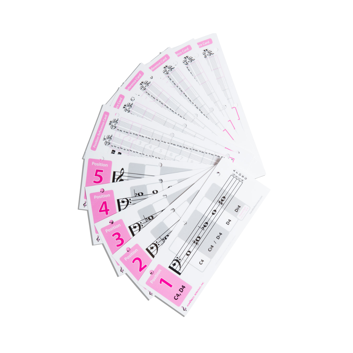 Position Tag Card Notebook Position Reference Cards - for Handbells and Handchimes, set ...