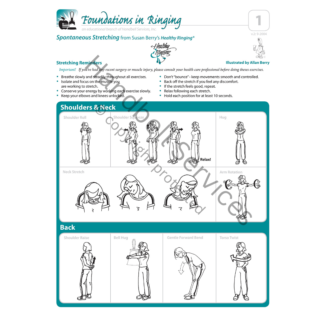 Notebook Reference Guide – Stretching and Warm-ups for Handbell and Handchime Musicians