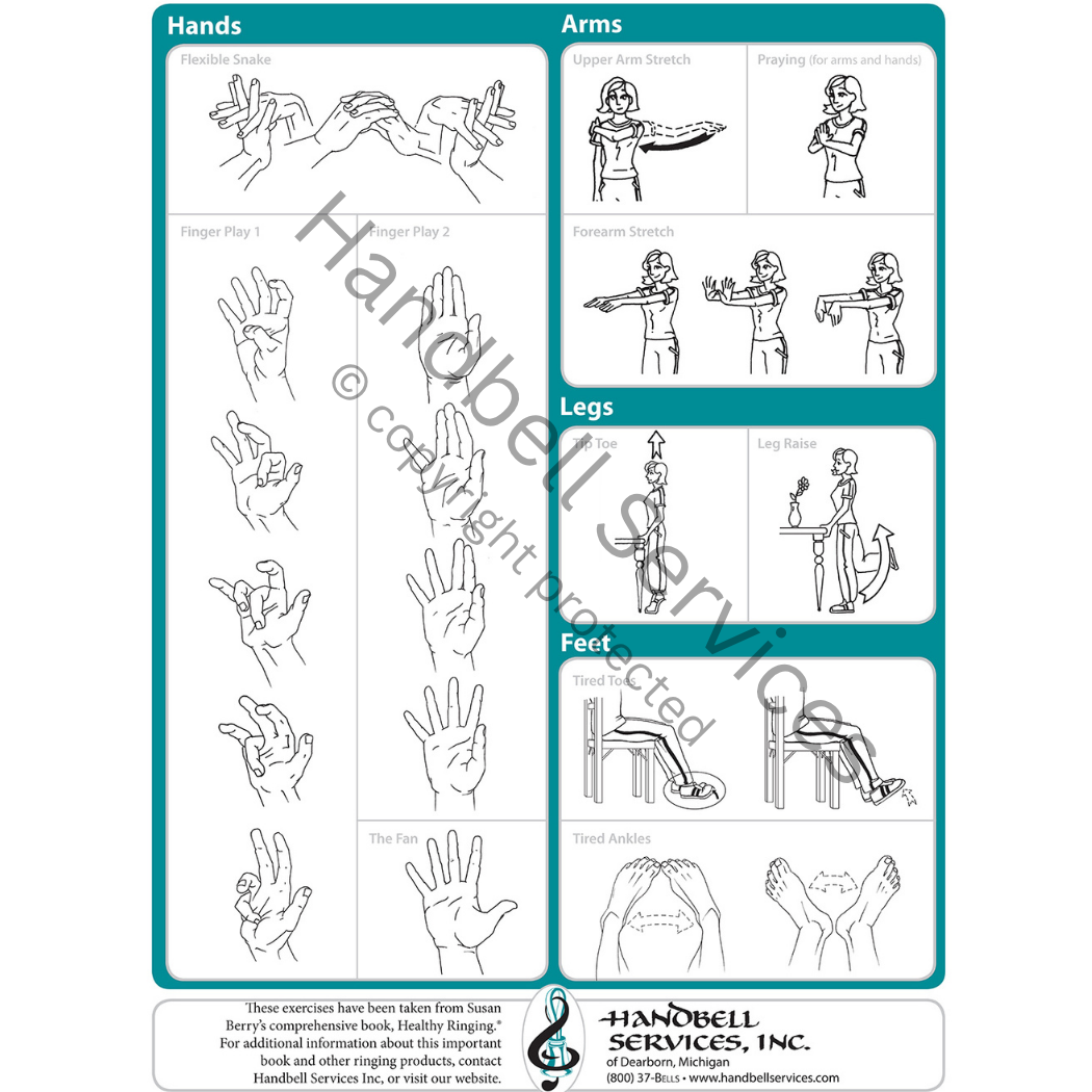 Notebook Reference Guide – Stretching and Warm-ups for Handbell and Handchime Musicians