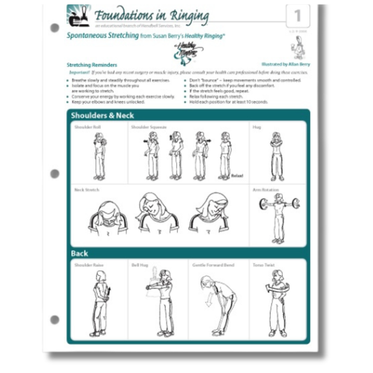 Notebook Reference Guide – Stretching and Warm-ups for Handbell and Handchime Musicians