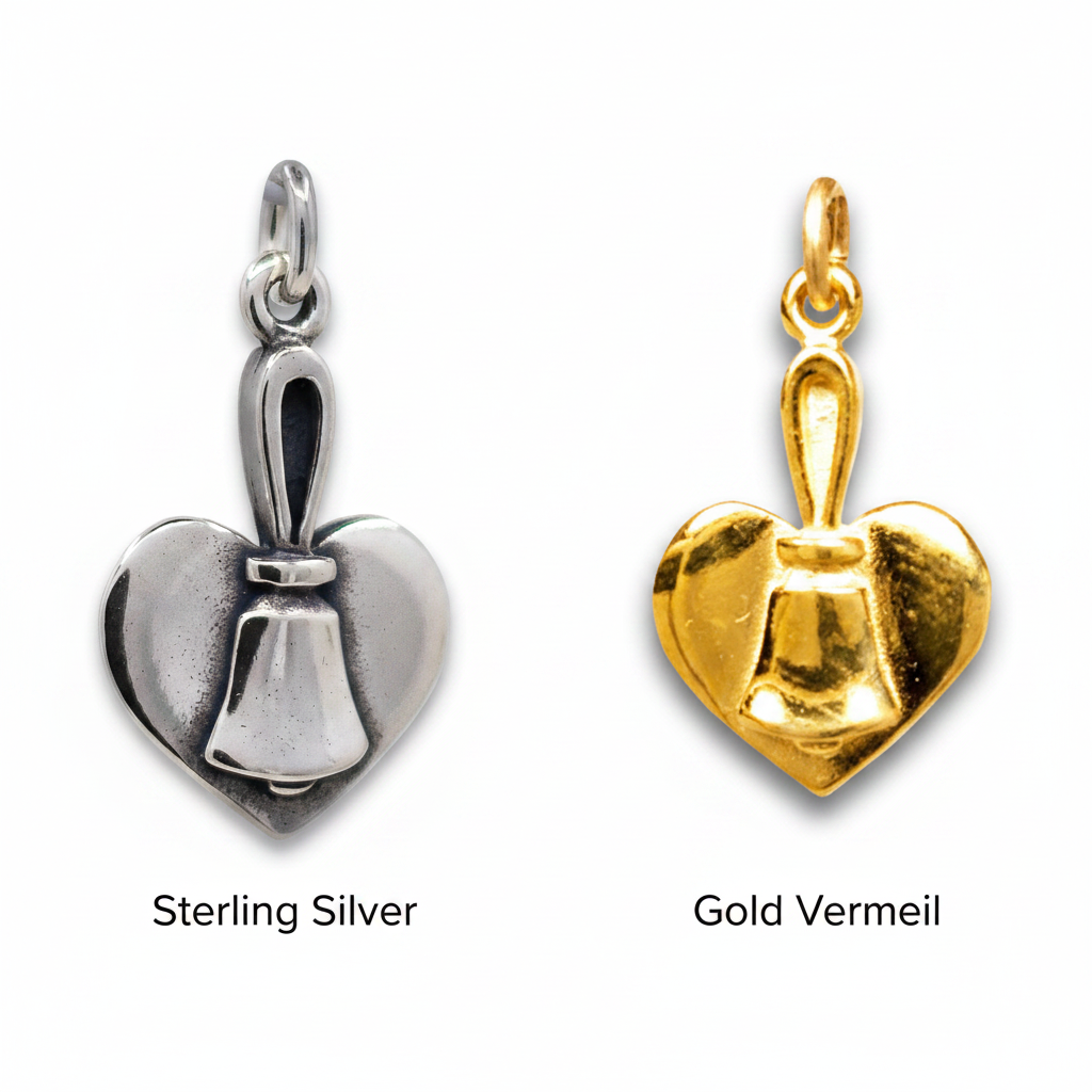 Handbell & Heart Charm