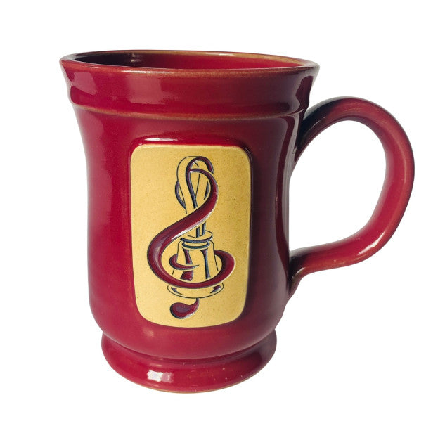 Handbell Stoneware Mug - Cranberry