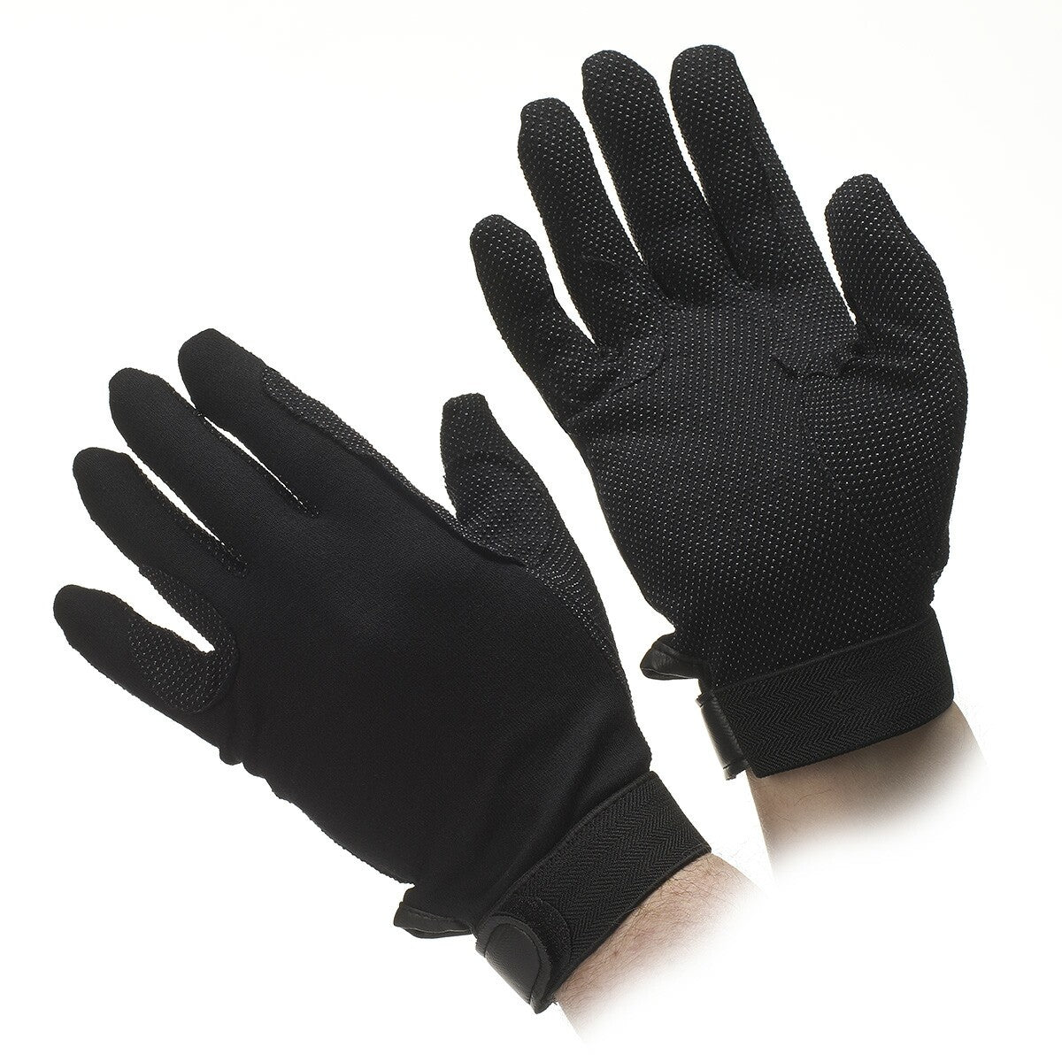 Black cotton cheap gloves