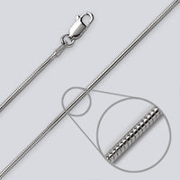 Snake Chain, Sterling Silver, 1.2mm
