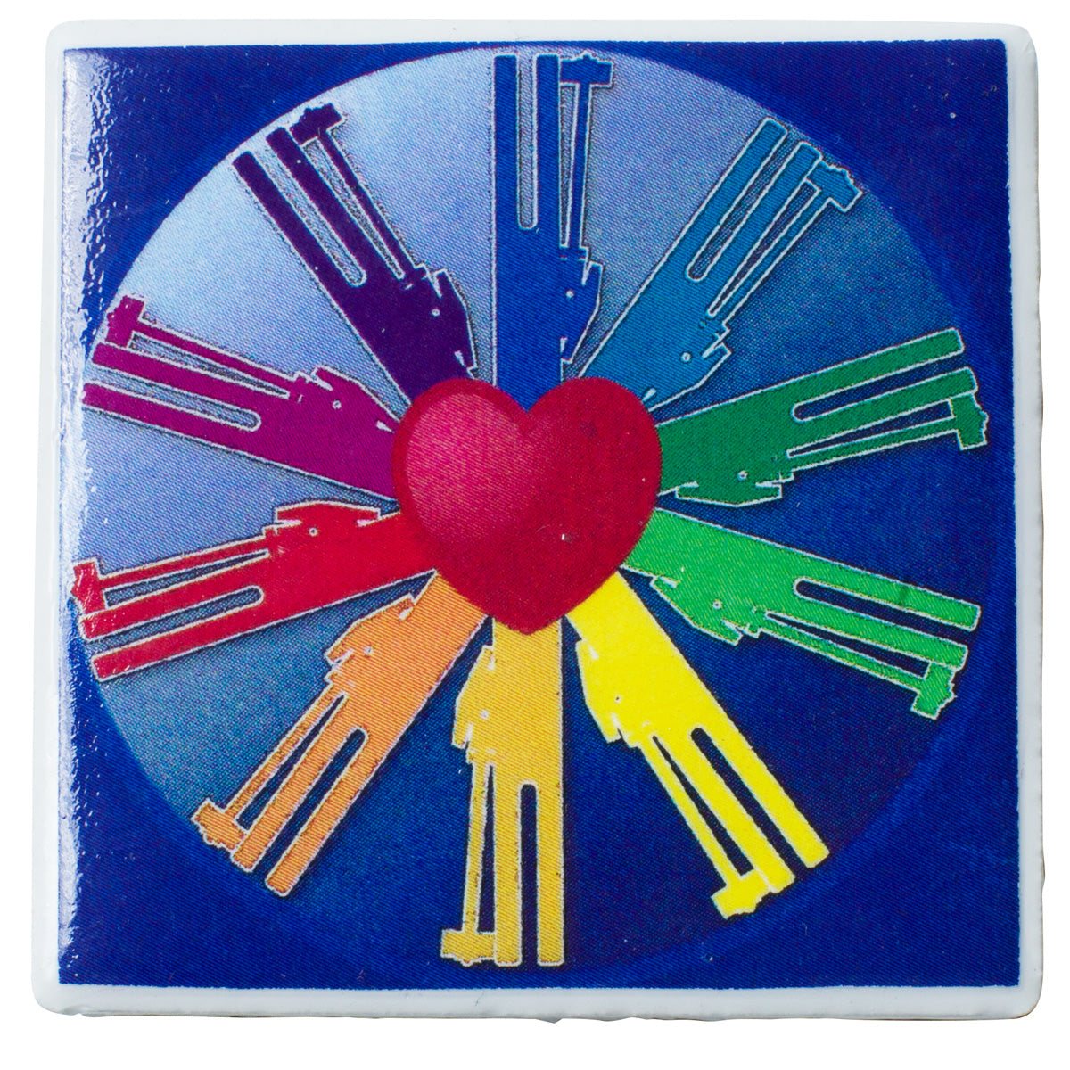 Handchime 2" Square, Colorful Circle of Chimes Handbell