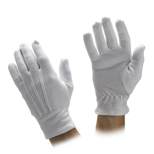 Handbell Cotton Performance Gloves - white