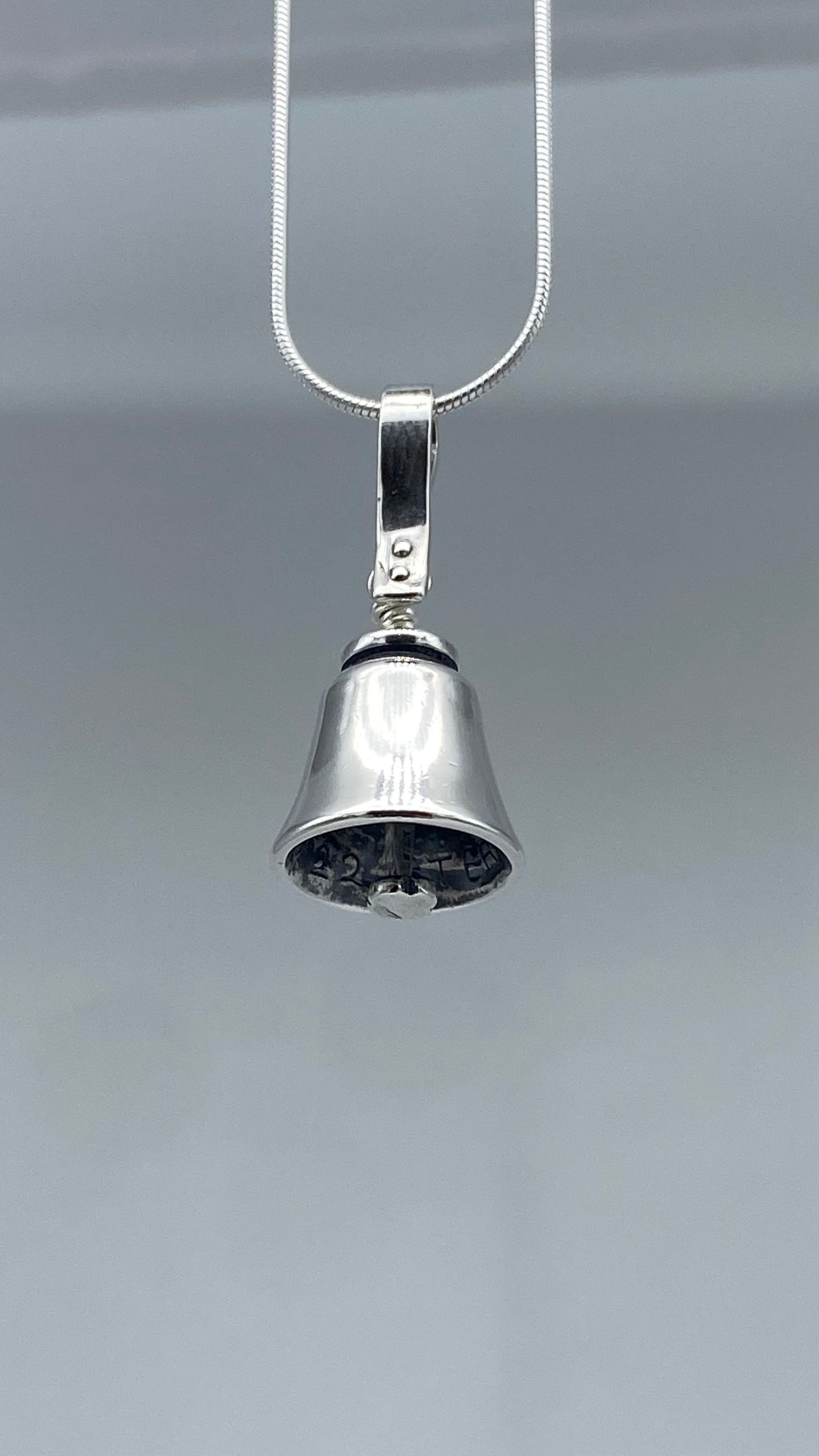 English Handbell Pendant - sterling silver (JJB)