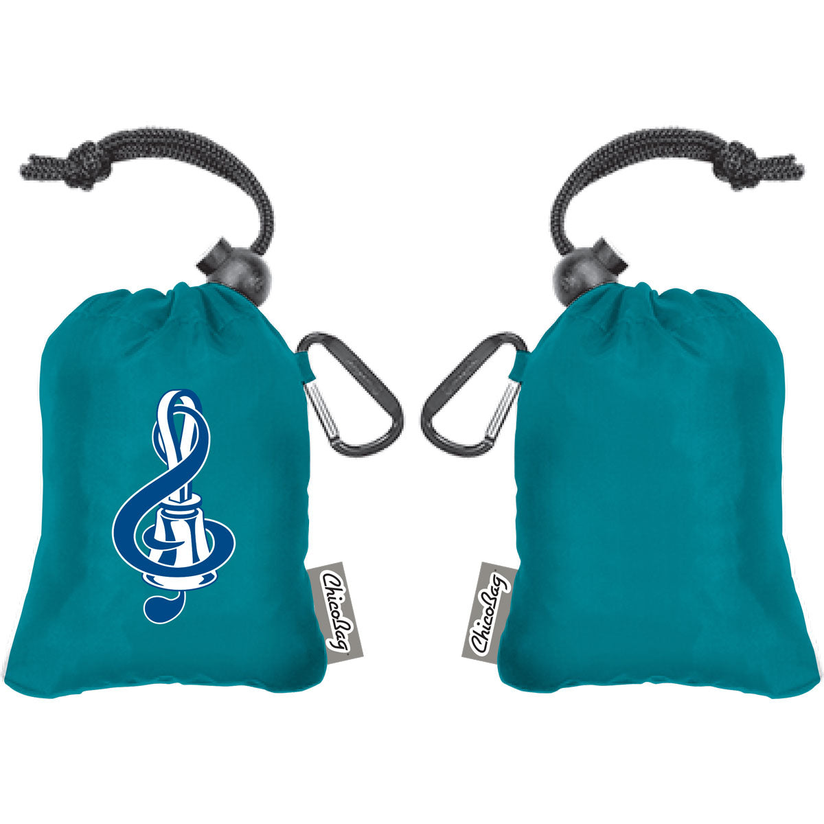 Reusable Tote Bag - handbell w/ treble clef design