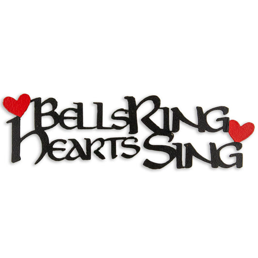 Metal Art Magnet - "Bells Ring, Hearts Sing"